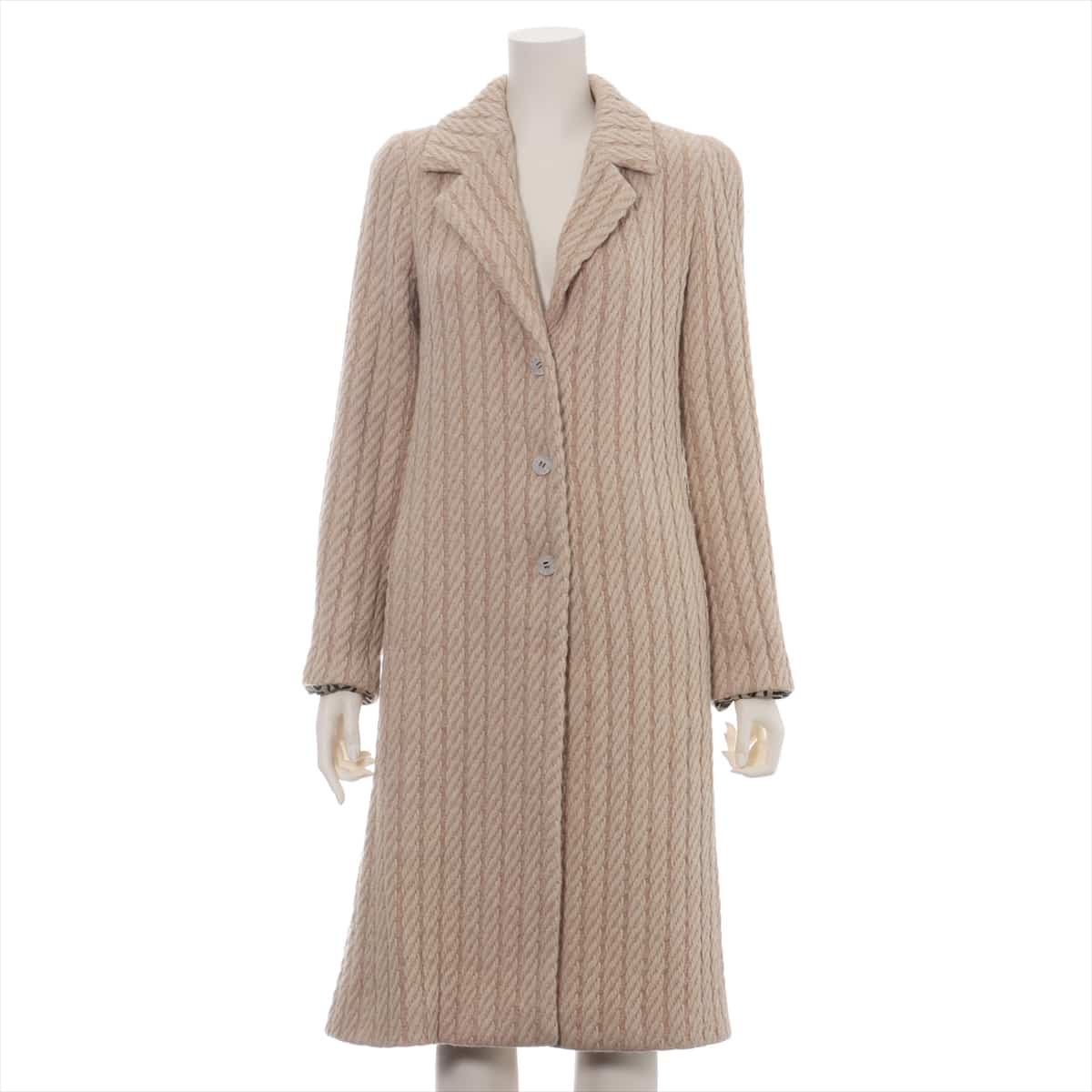 Chanel Coco Mark 00A Wool x alpaca coats 34 Ladies' Beige