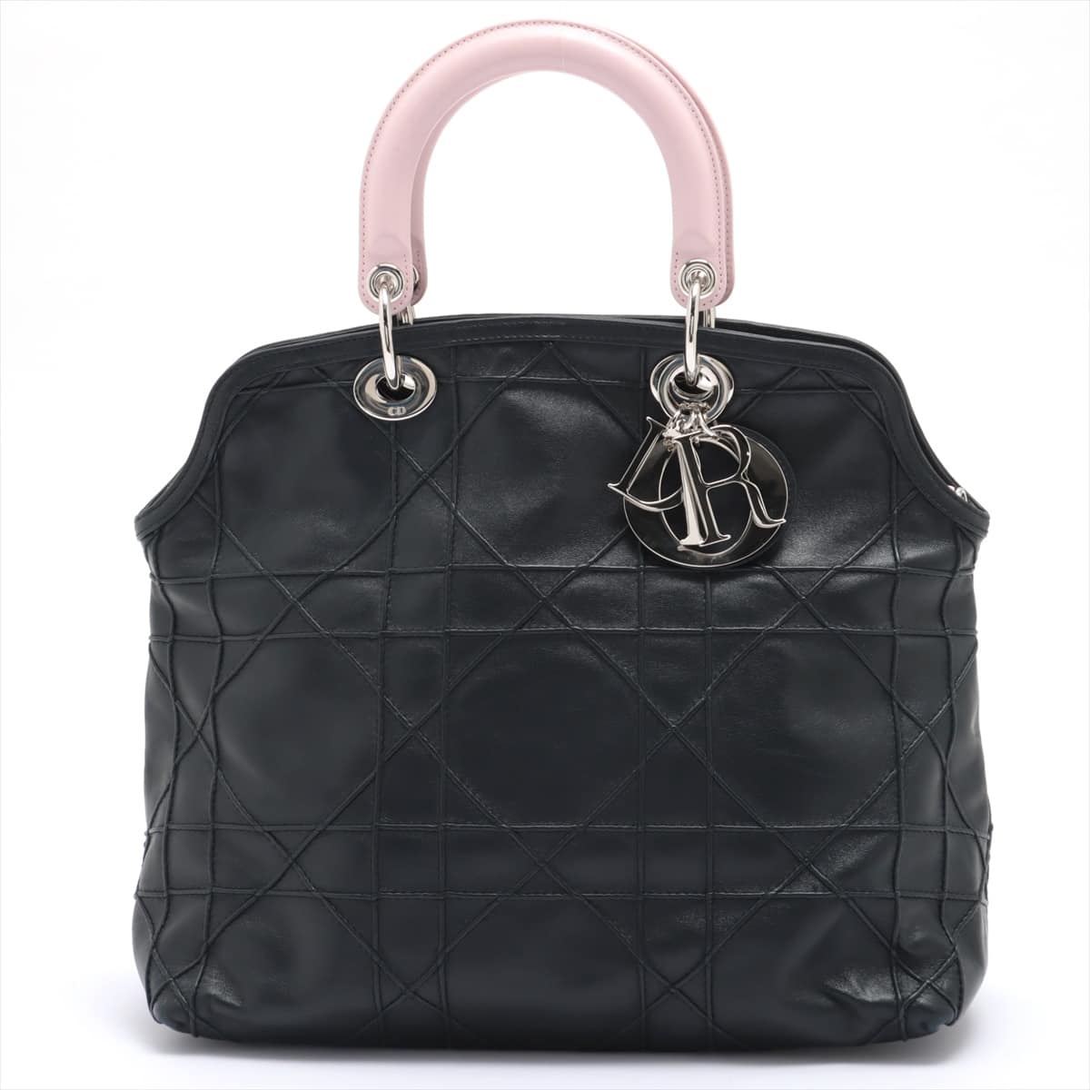 Christian Dior Grandville Leather 2way handbag Black