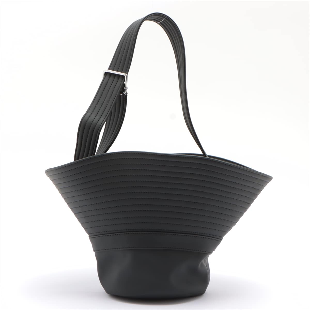 MM6 Bucket Hat Rubber Shoulder bag Black