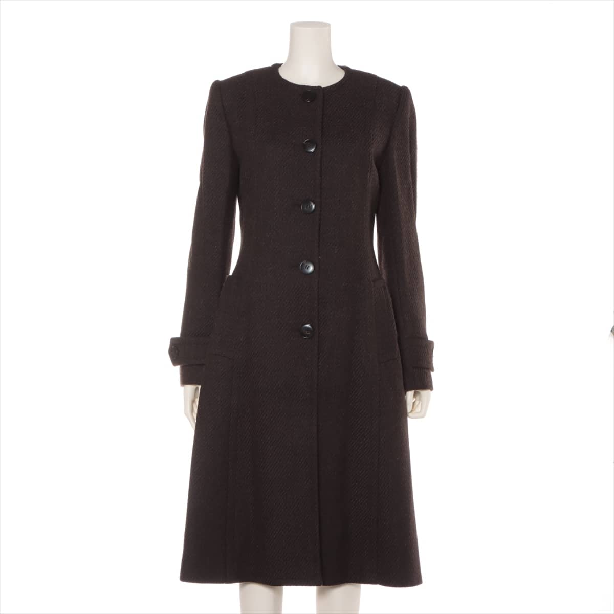 Dolce & Gabbana Wool & Nylon Long coat 42 Ladies' Brown