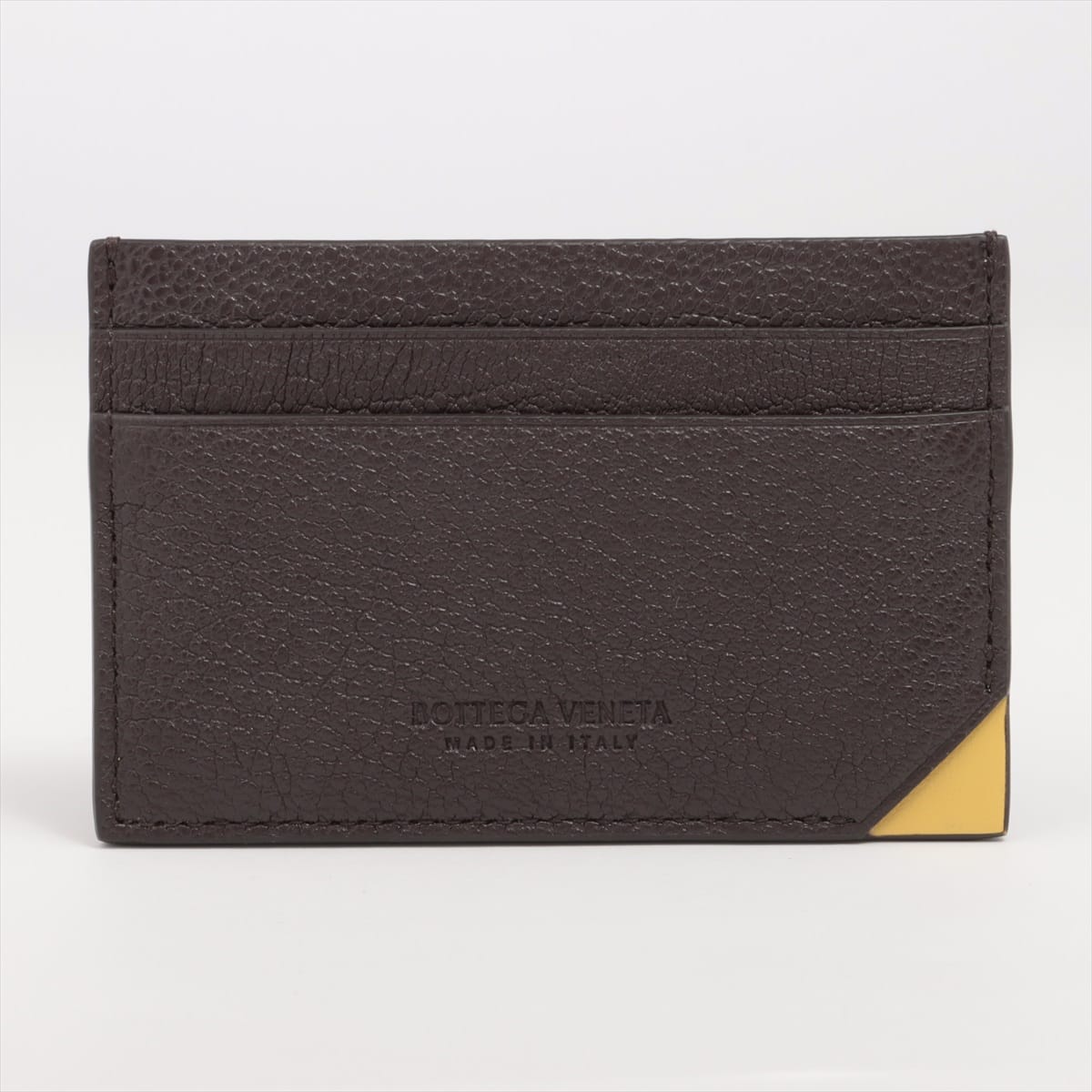 Bottega Veneta Leather Card Case Brown