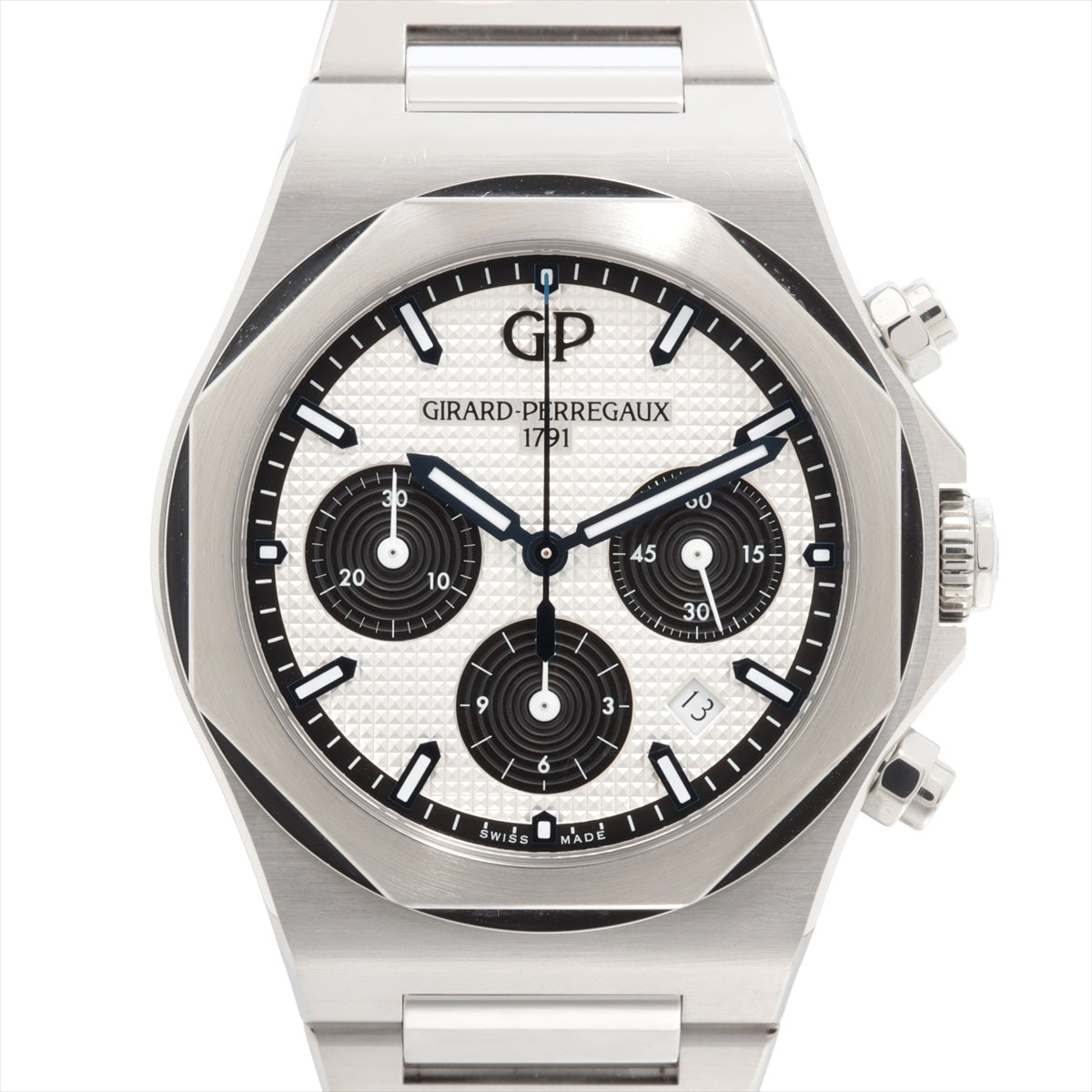 Girard-Perregaux Laureato 81020-11-131-11A SS AT Silver-Face Extra Link 1