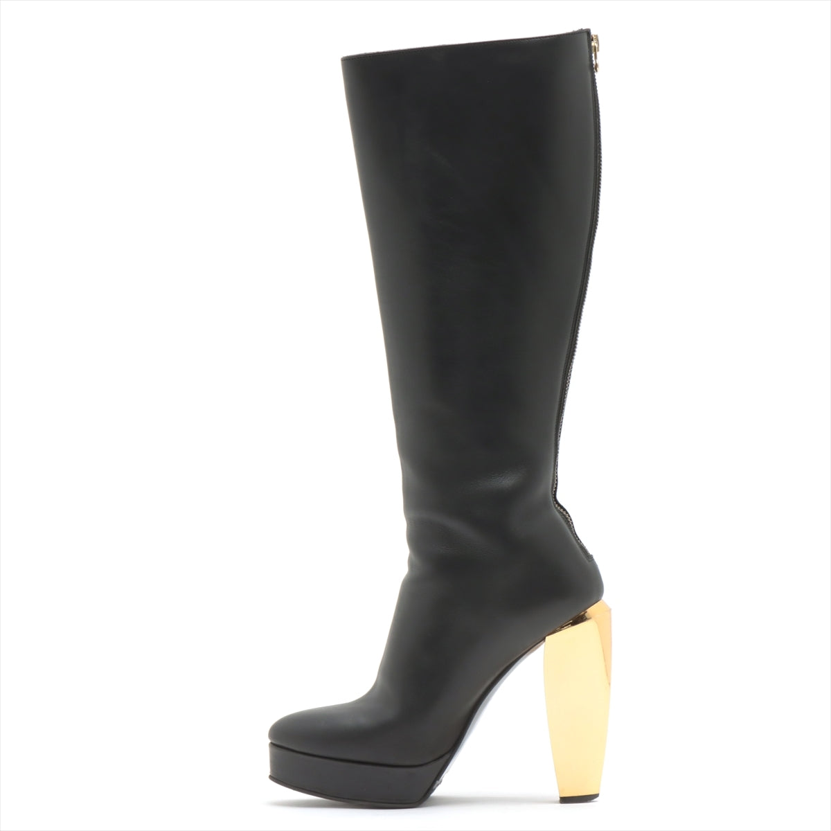 Marni Leather Long boots 38 Ladies' Black