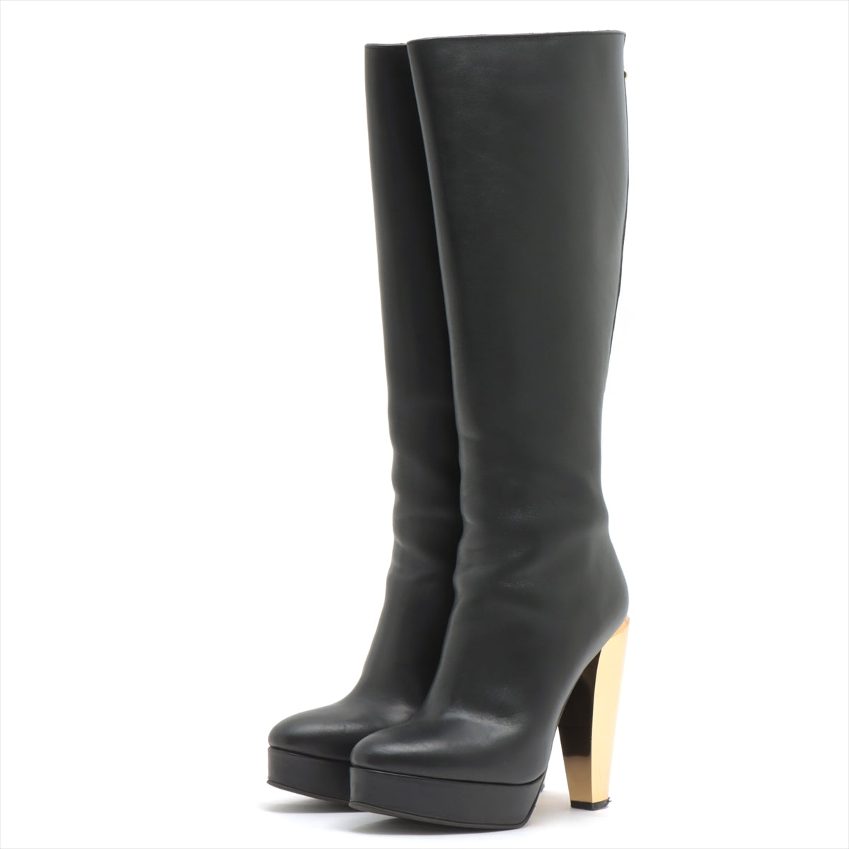 Marni Leather Long boots 38 Ladies' Black