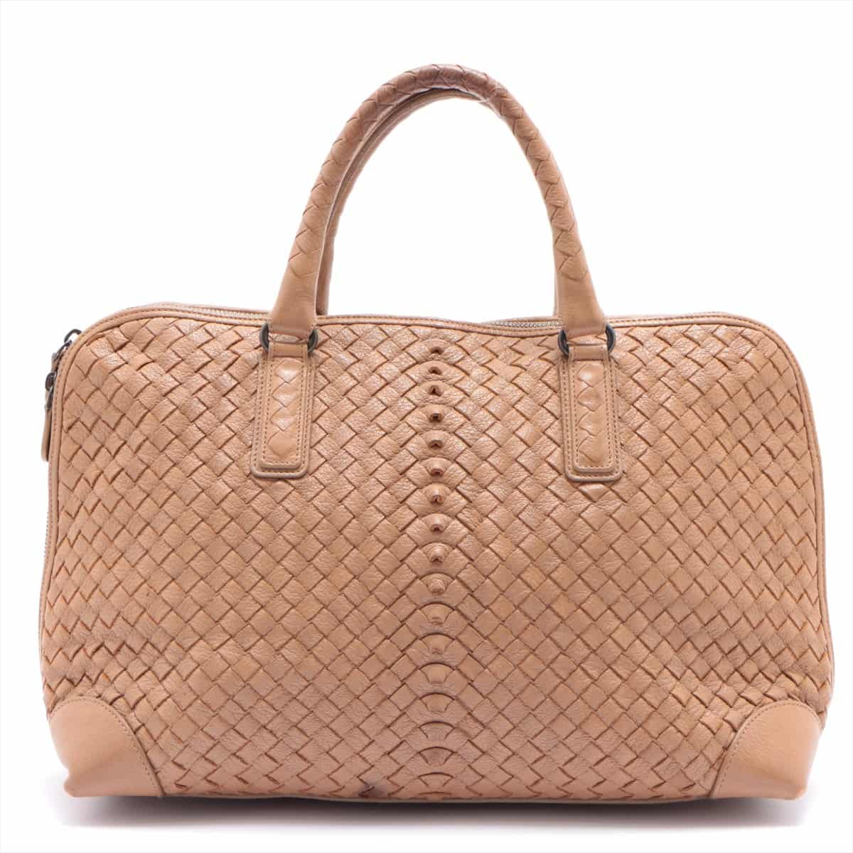 Bottega Veneta Intrecciato Leather 2way handbag Brown