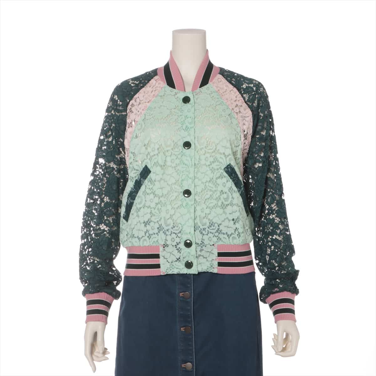 Dolce & Gabbana Cotton & Rayon Jacket 40 Ladies' Pink x green  F9J71T