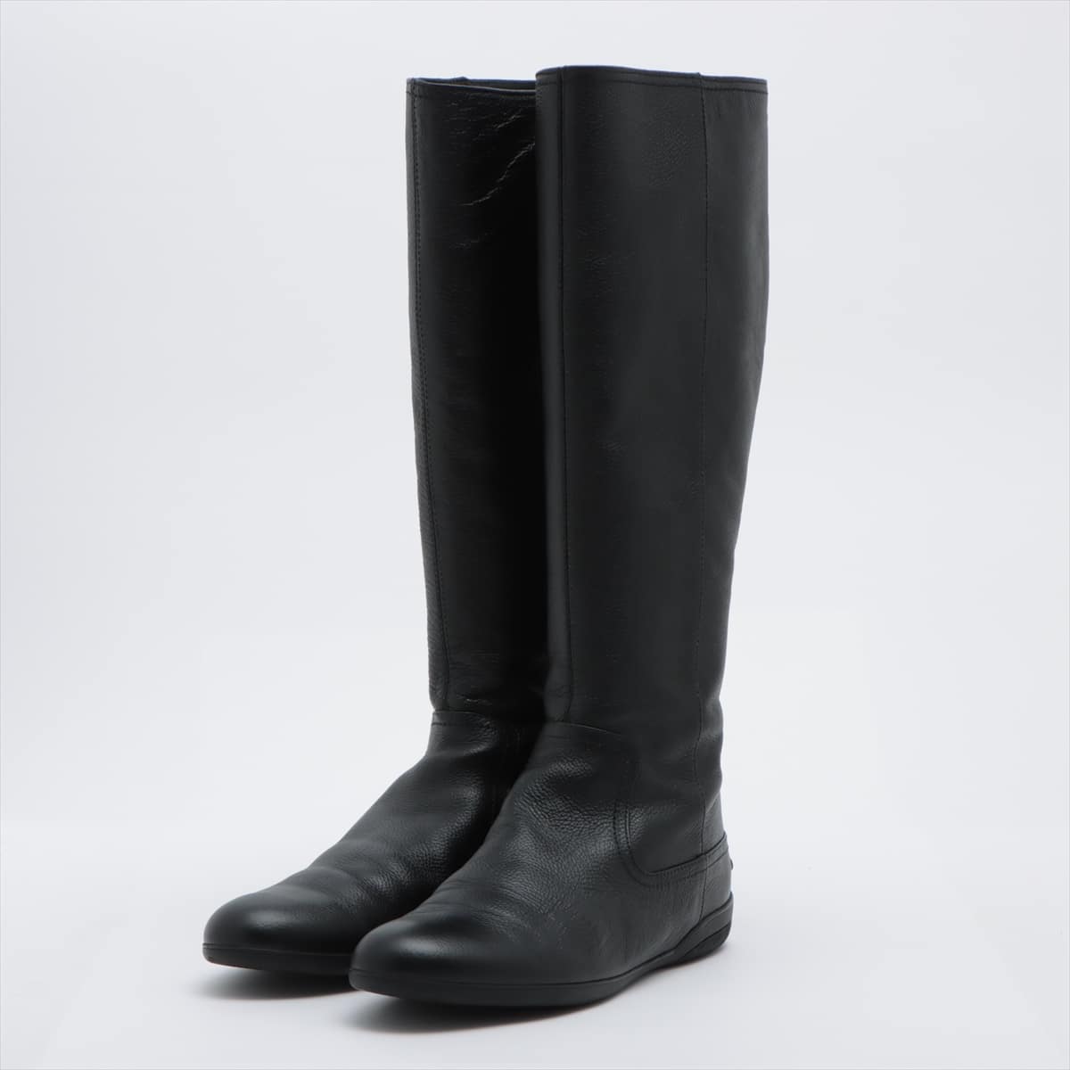 Gucci Sherry Line Leather Long boots 37 1/2 Ladies' Black