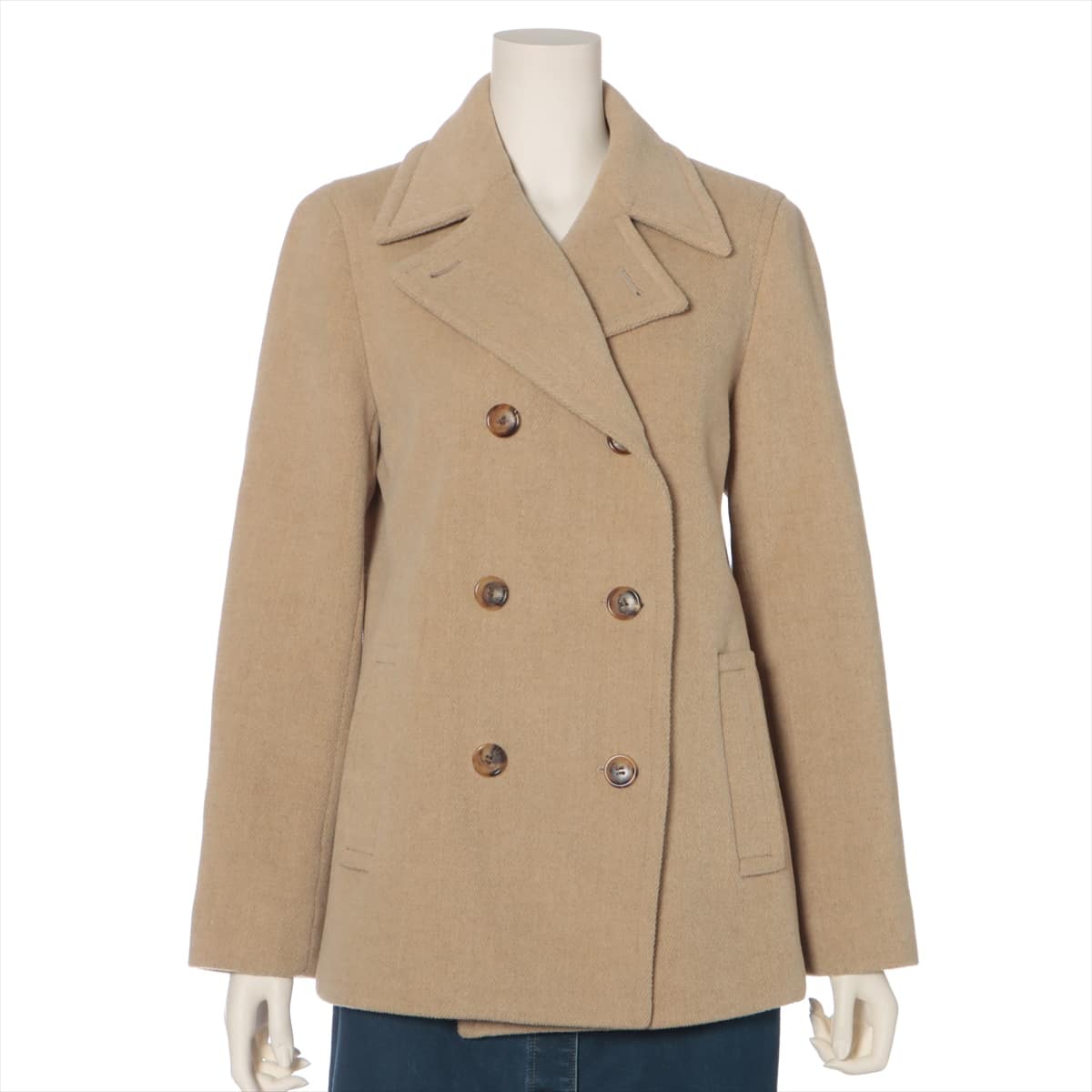 Burberry London Wool & Nylon Pea coat 40 Ladies' Beige