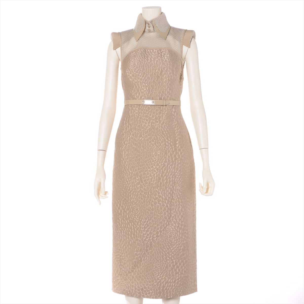 Fendi 19-year wool x acrylic Sleeveless dress 36 Ladies' Beige