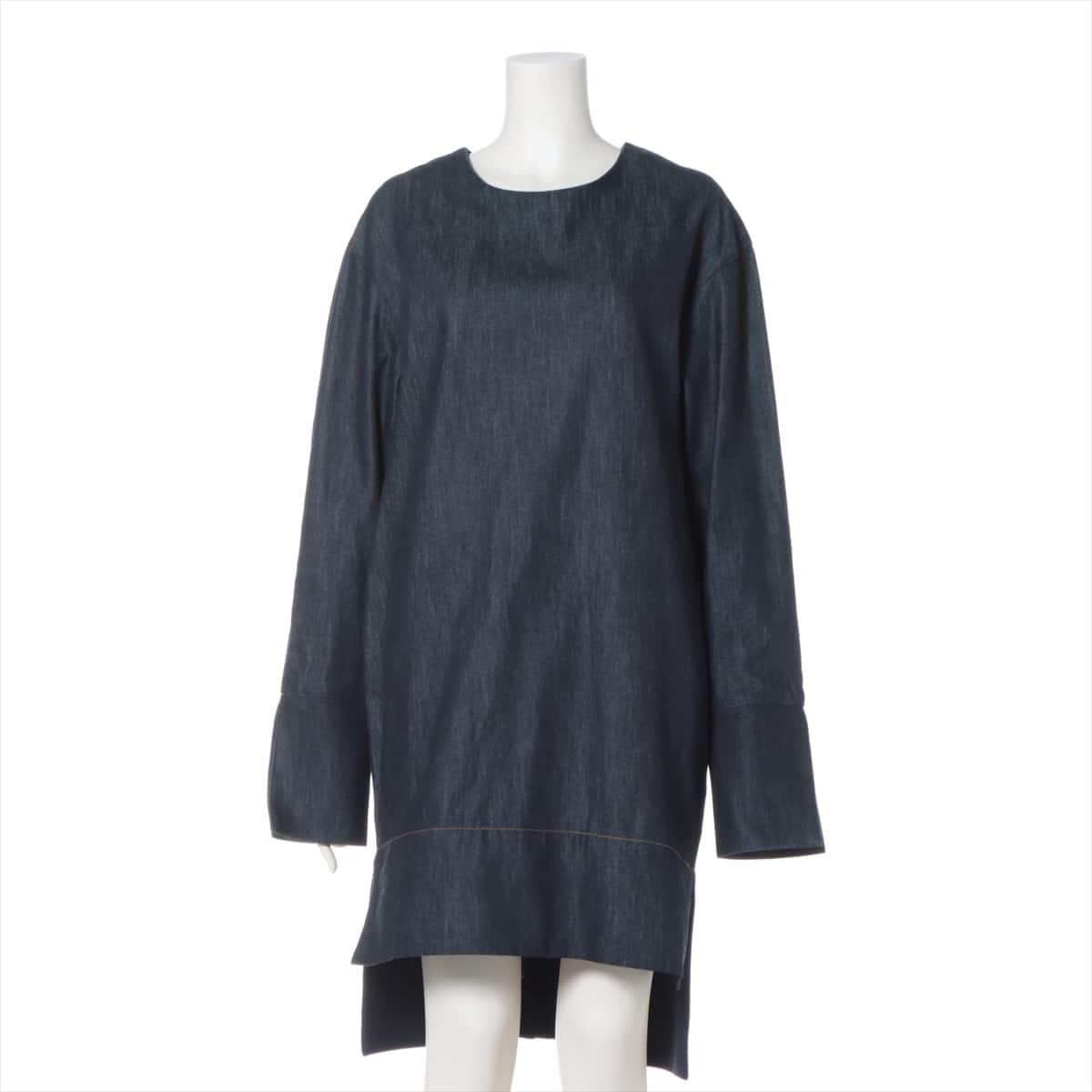 Marni Cotton & Wool Dress 38 Ladies' Blue  Denim