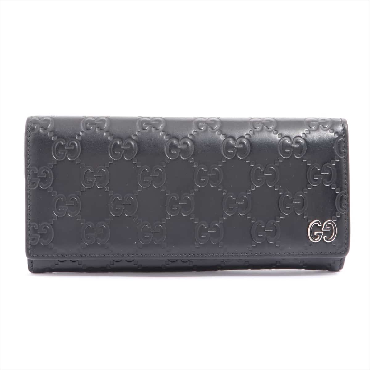 Gucci Guccissima 481727 Leather Wallet Black