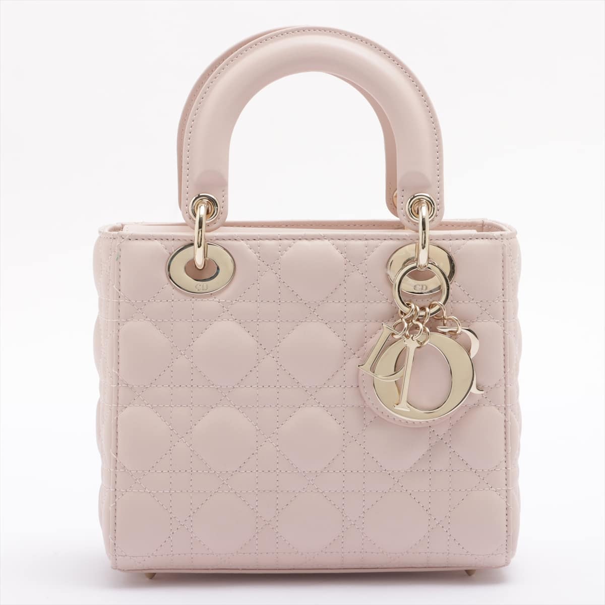 Christian Dior Lady Dior Cannage Cannage Leather 2way handbag Pink