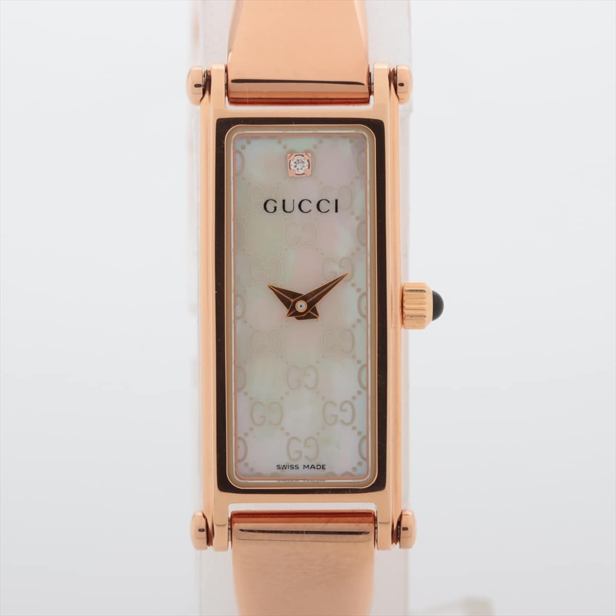 Gucci Bangle Watch 1500L SS QZ Shell-Face