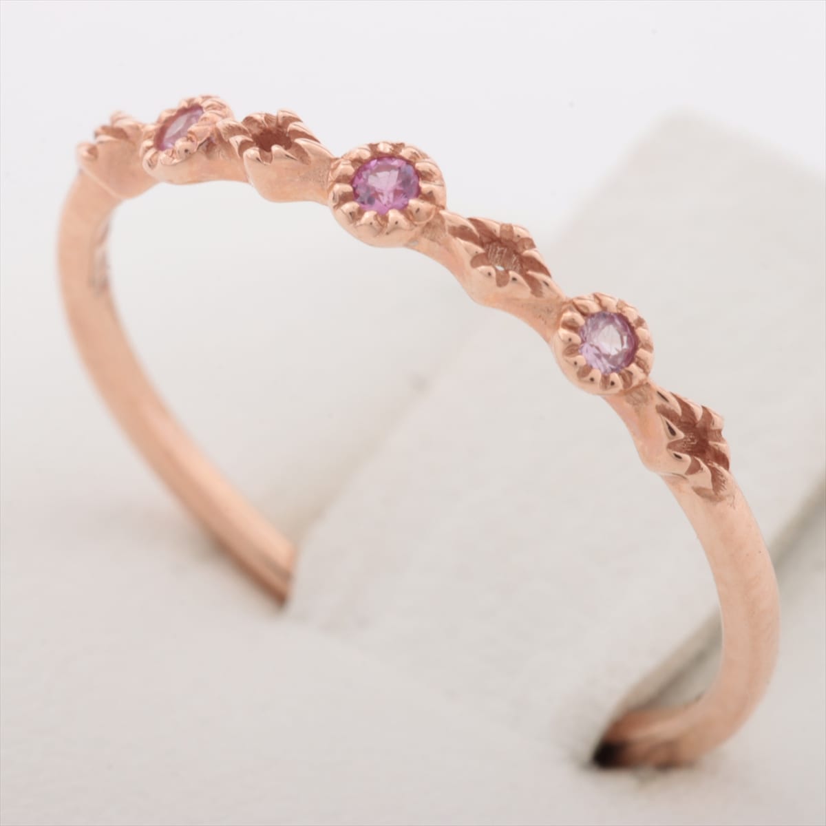 Ete Pink sapphire rings K10(PG) 0.7g