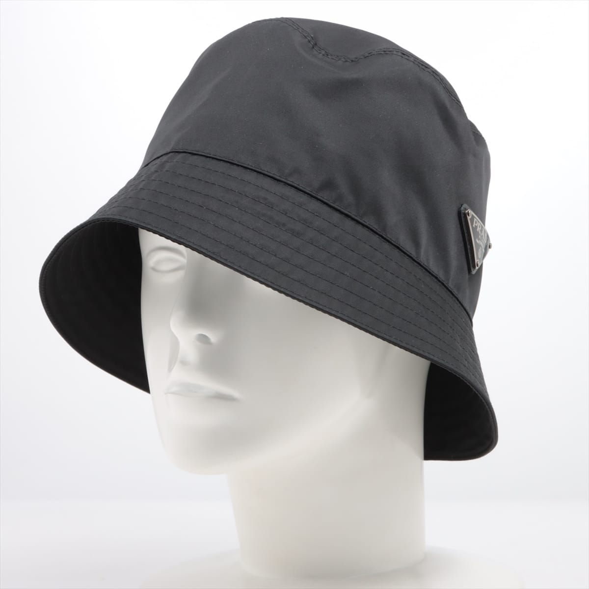 Prada 2HC137 Hat XL Nylon Black