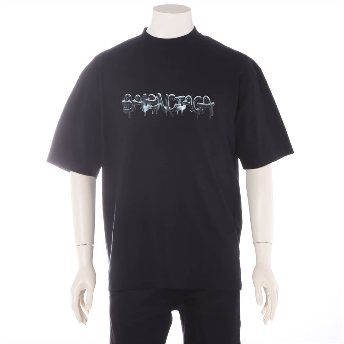 Balenciaga 21AW Cotton T-shirt XS Men's Black  612966
