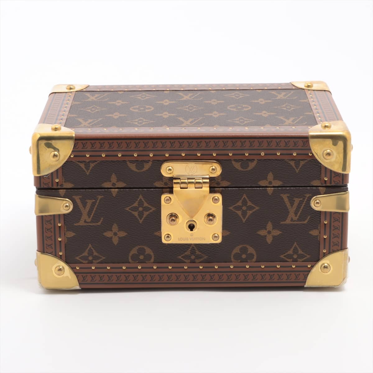 Louis Vuitton M47003 Coffret Tresor 24 Jewelry case Leather Brown