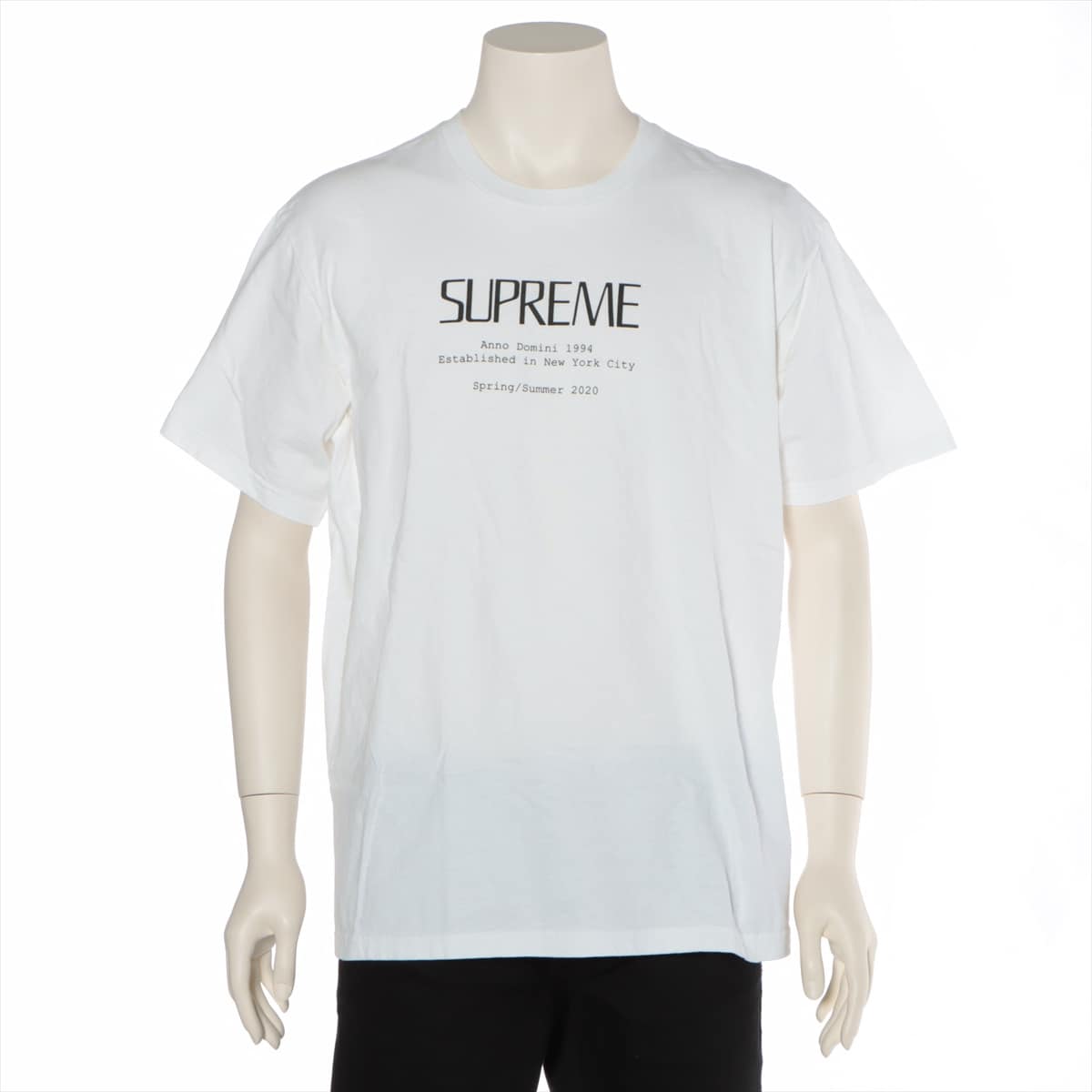 Supreme 20SS Cotton T-shirt L Men's White  Anno Domini Tee