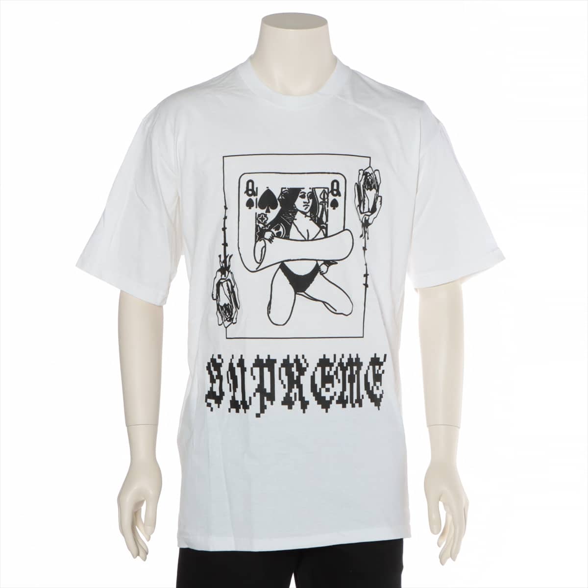 Supreme 19AW Cotton T-shirt L Men's White  Queen Tee