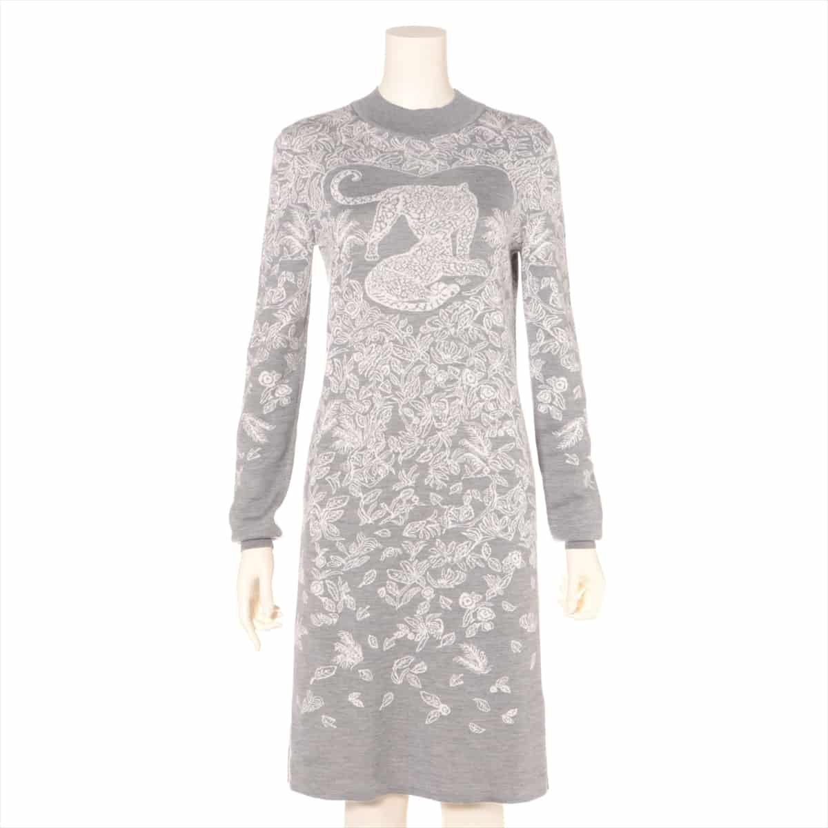 Hermès Cashmere & Silk Knit dress 34 Ladies' Grey