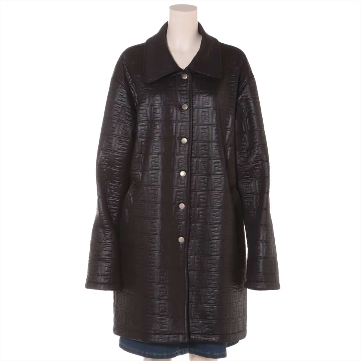 Fendi ZUCCa wool x acrylic coats Unknown size Ladies' Black
