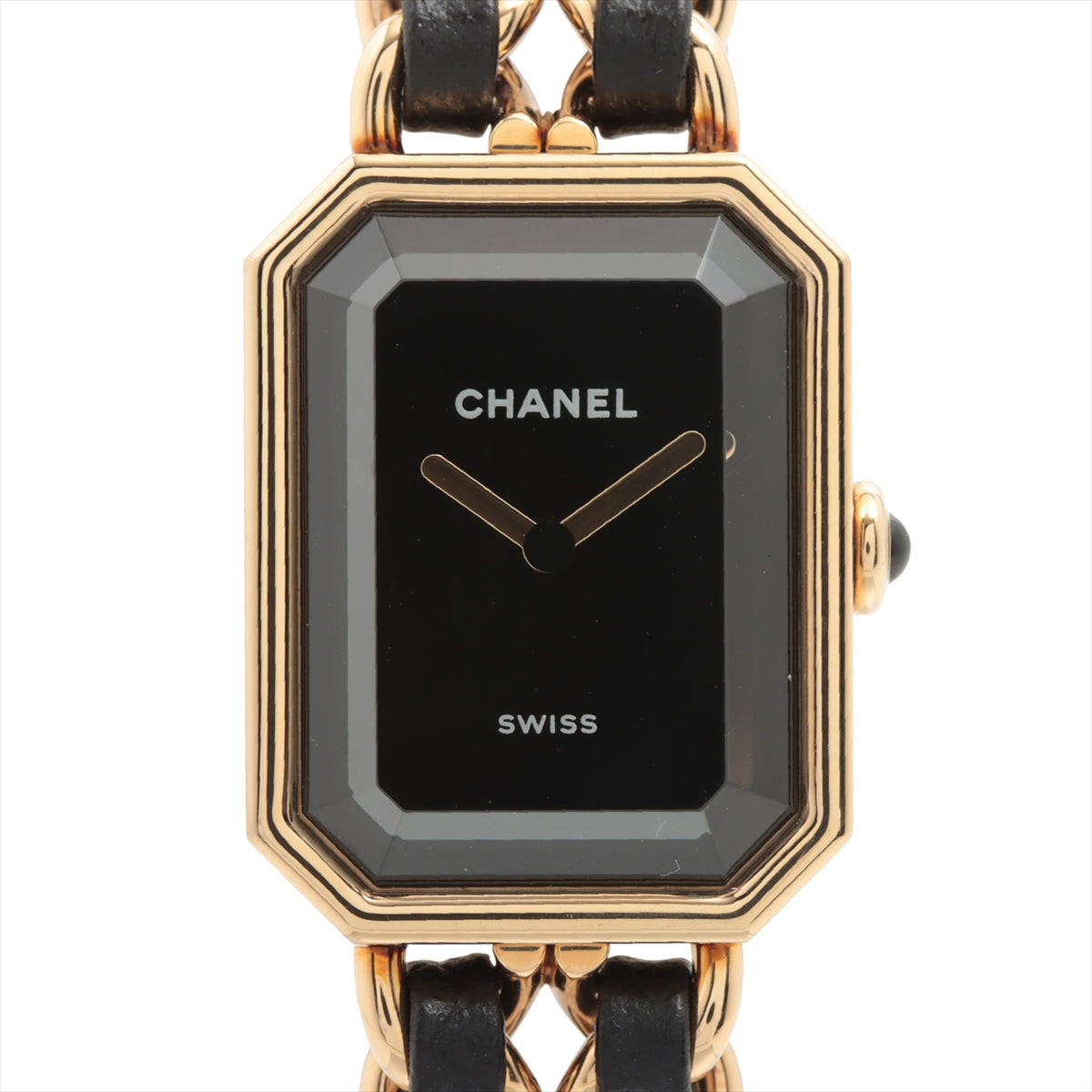 Chanel Premier H6951 GP & Leather QZ Black-Face