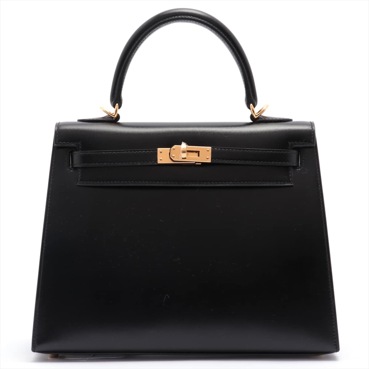 Hermès Kelly 25 Box calf 2way shoulder bag Black Gold Metal fittings Y: 2020