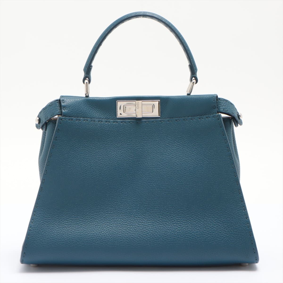 Fendi PEEKABOO REGULAR Selleria 2way handbag Blue 8BN226