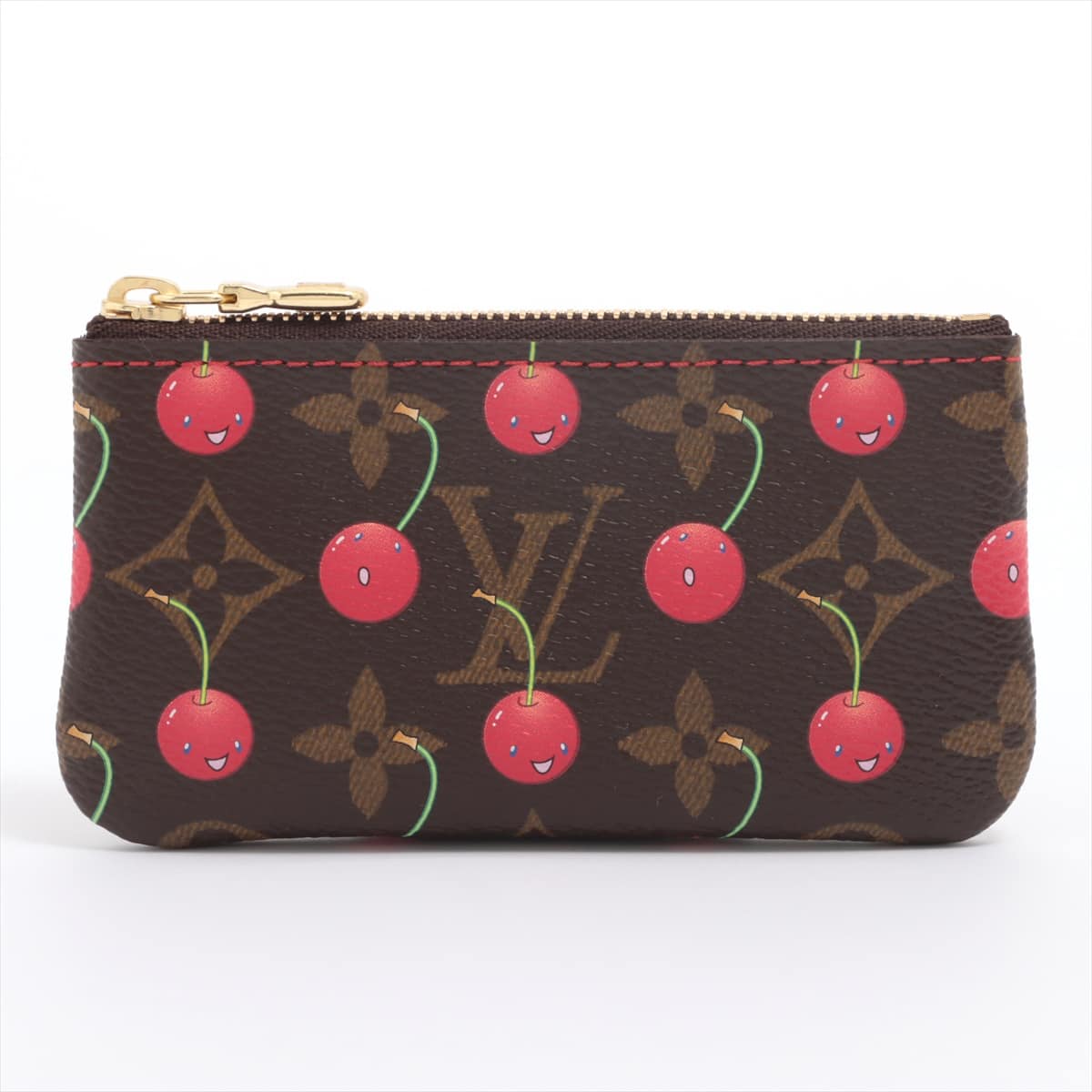 Louis Vuitton Monogram Cherry Pochette Cure M95042 Brown Coin case