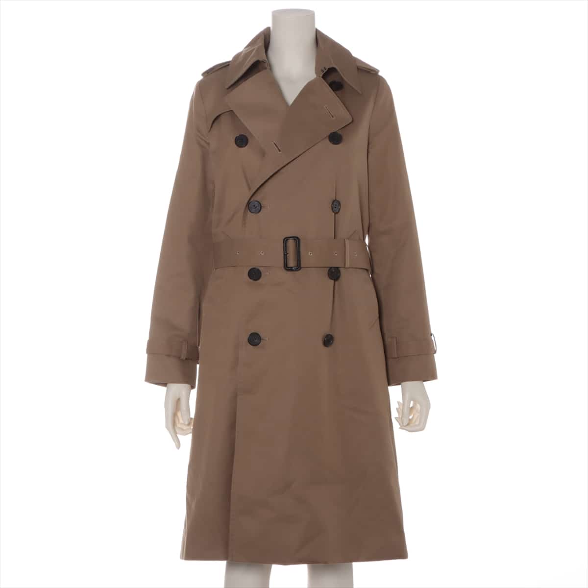HYKE Cotton & Polyester Trench coat 2 Ladies' Beige Lined 194-17005