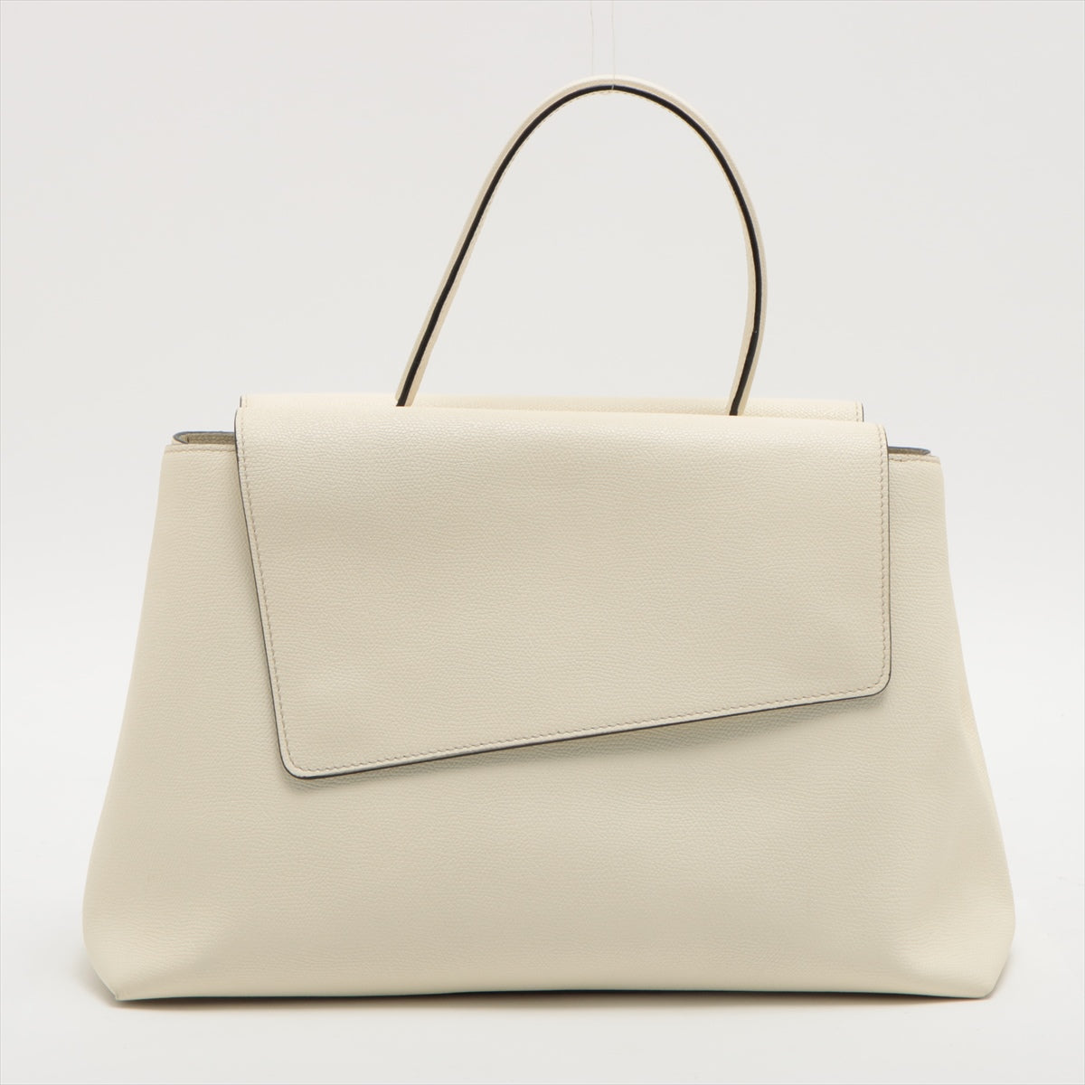 Valextra Leather 2way shoulder bag White