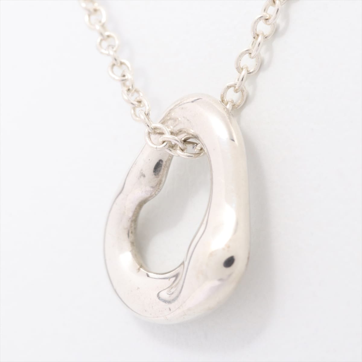 Tiffany Open Heart Mini Necklace 925 2.1g Silver