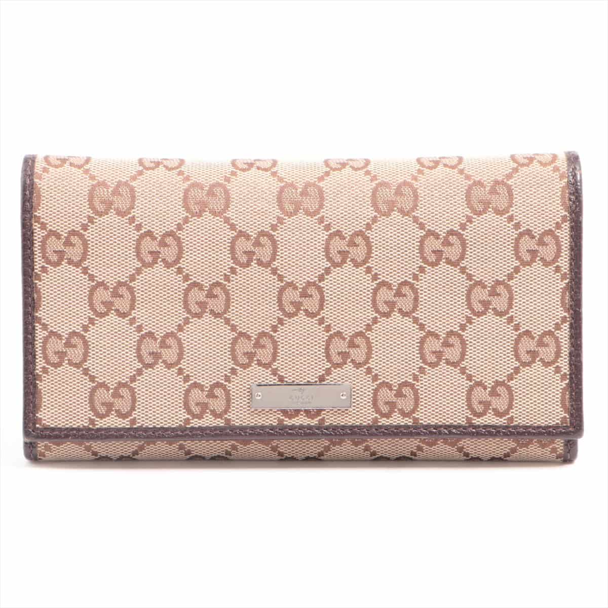 Gucci GG Canvas 244946 Canvas & leather Wallet Beige