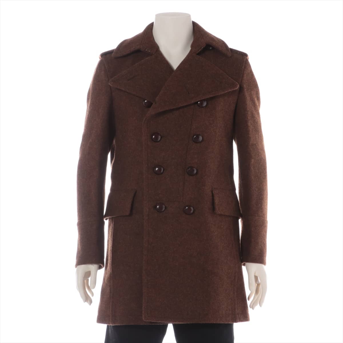 Burberry London Wool Pea coat L Men's Brown