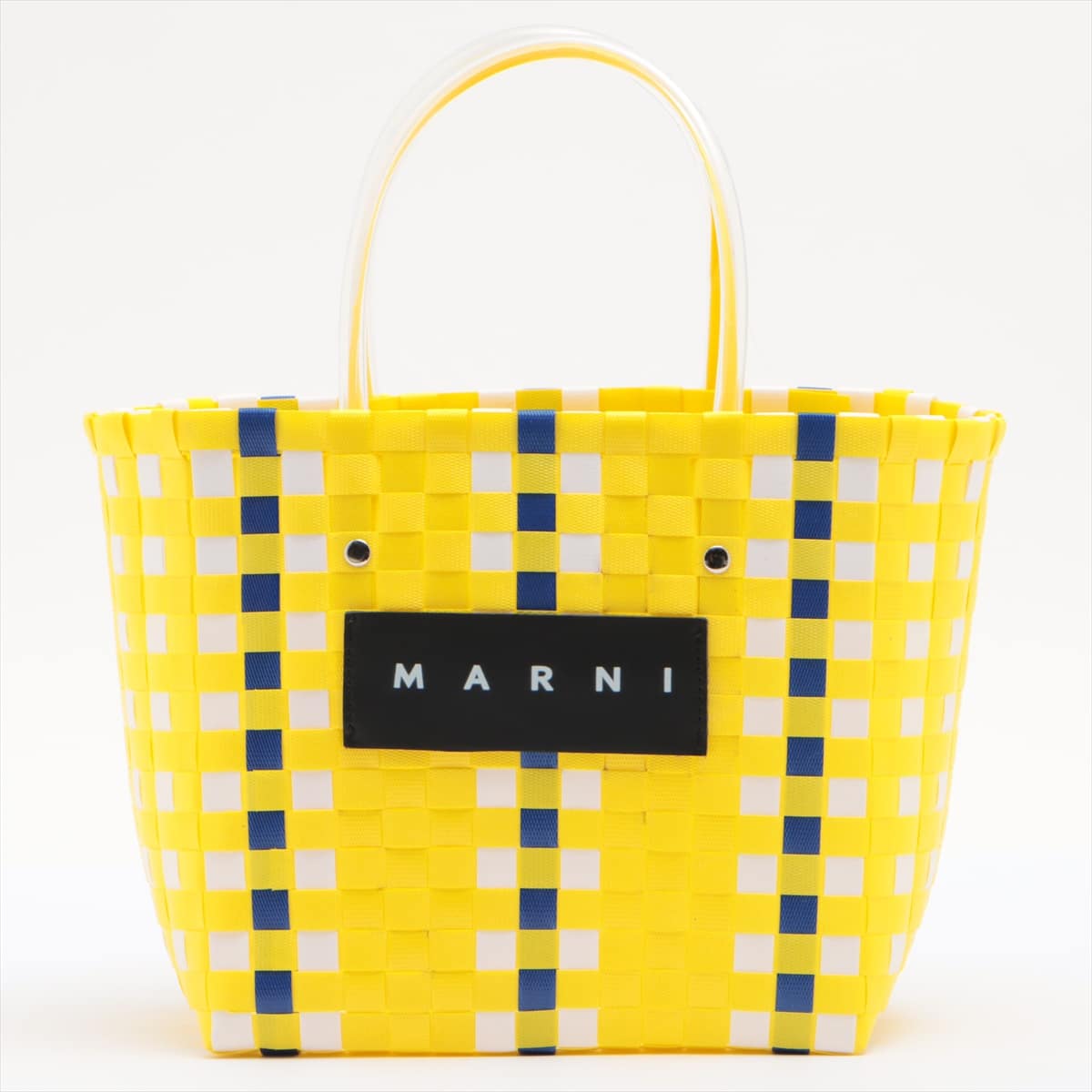 Marni Woven Shopping bag Hand bag Yellow