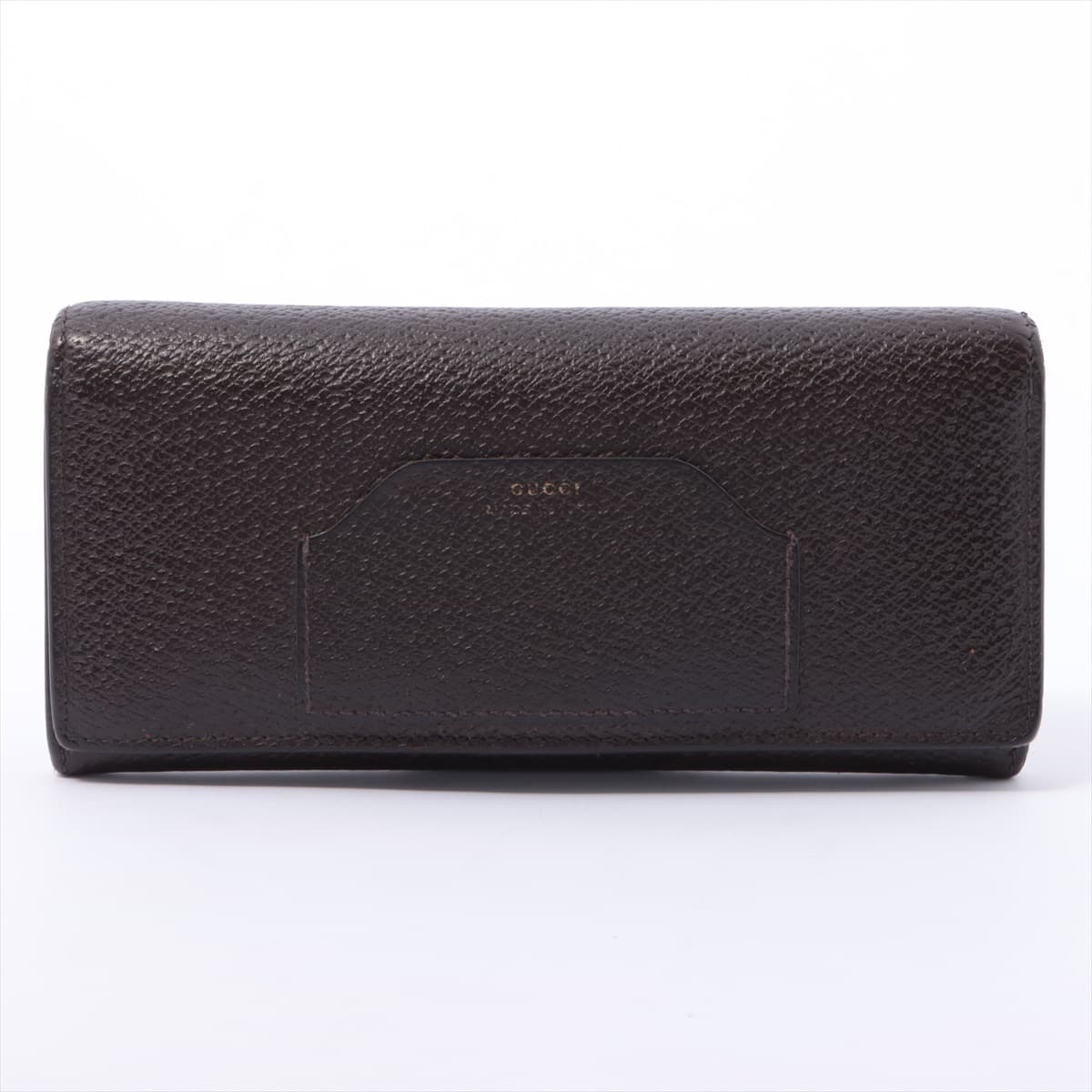 Gucci Logo 322104 Leather Wallet Brown