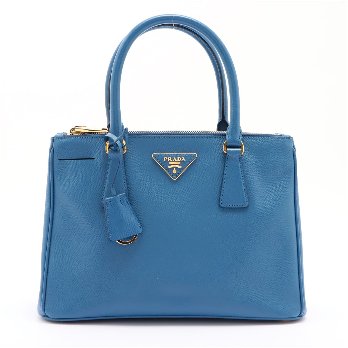 Prada Saffiano Leather 2way handbag Blue 1BA896