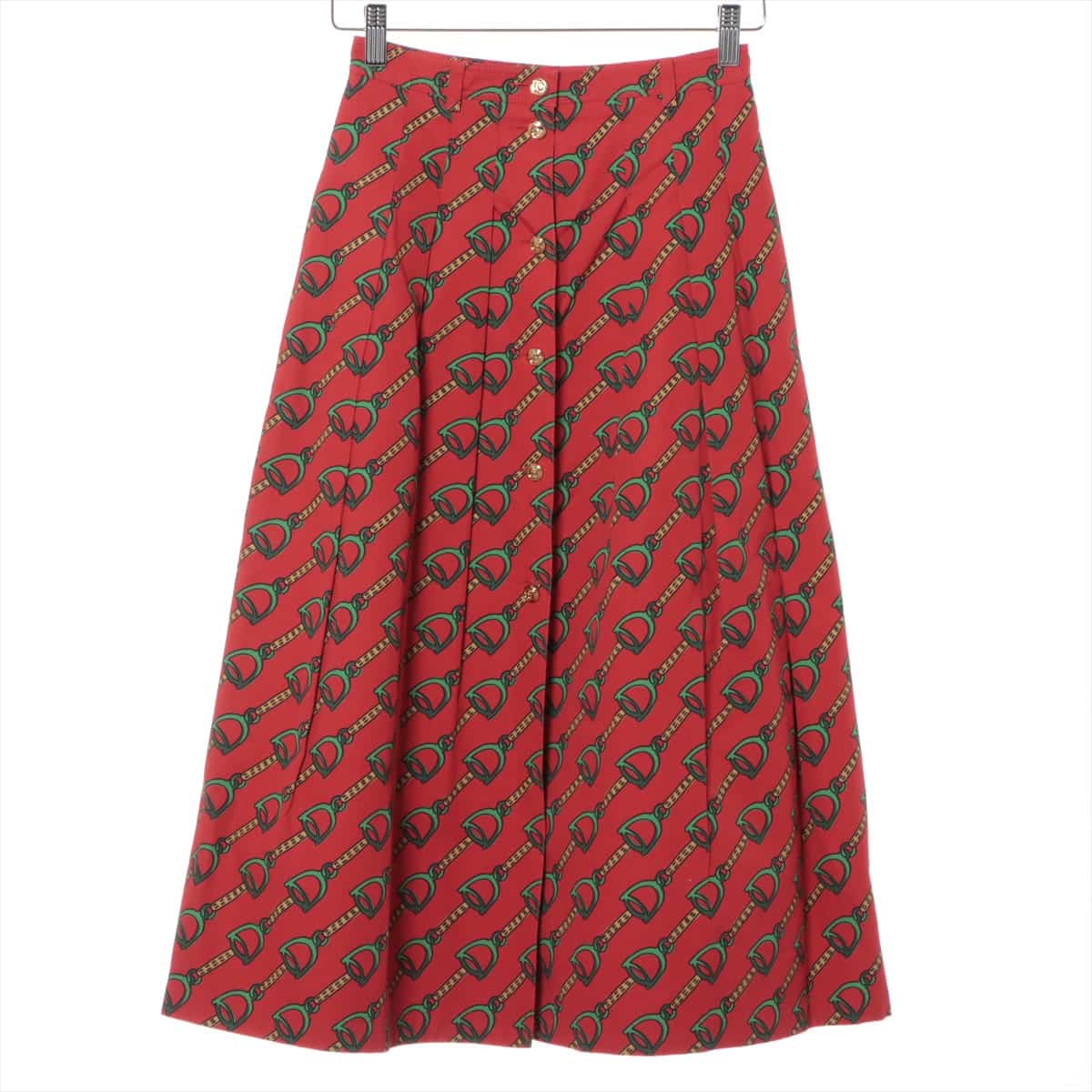Gucci 18 years Cotton Skirt 36 Ladies' Red  560915 Pleats