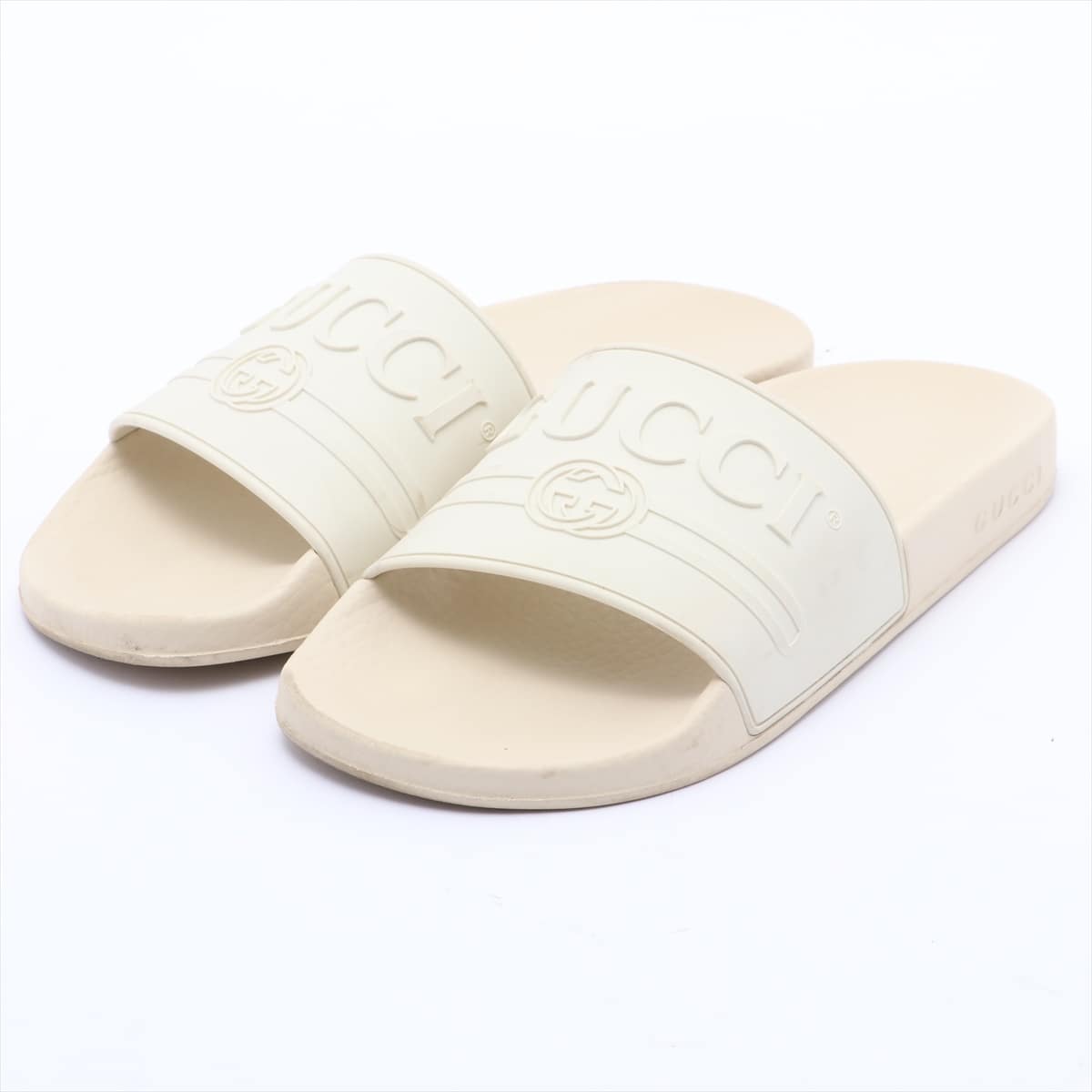 Gucci Rubber Sandals 38 Ladies' White