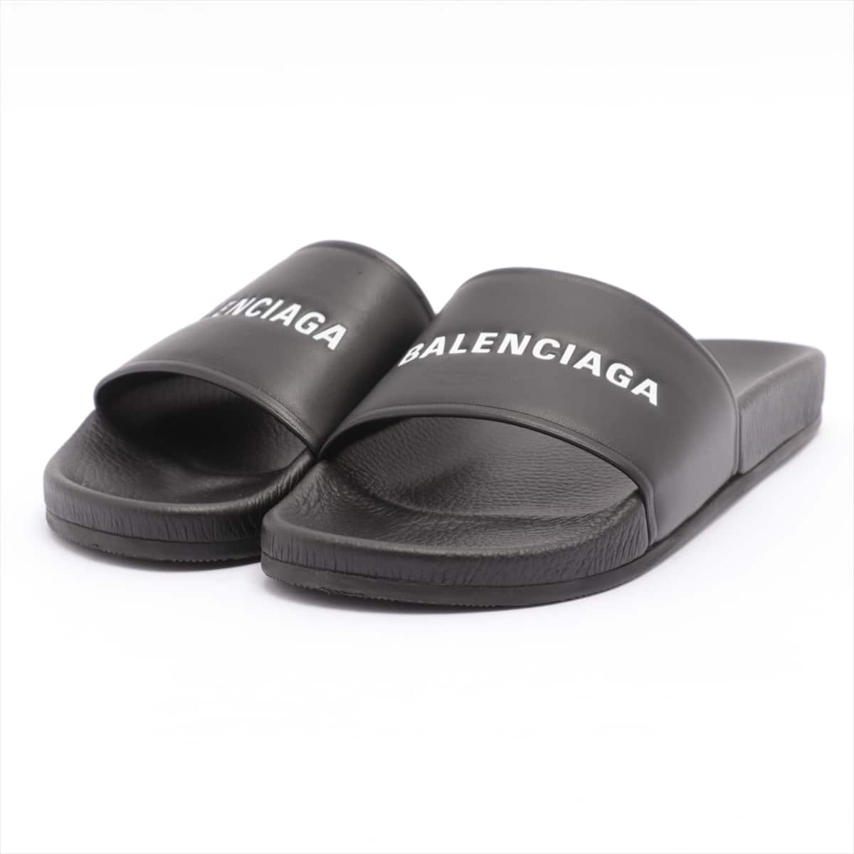 Balenciaga 20SS Rubber Sandals 41 Men's Black 530501 Logo