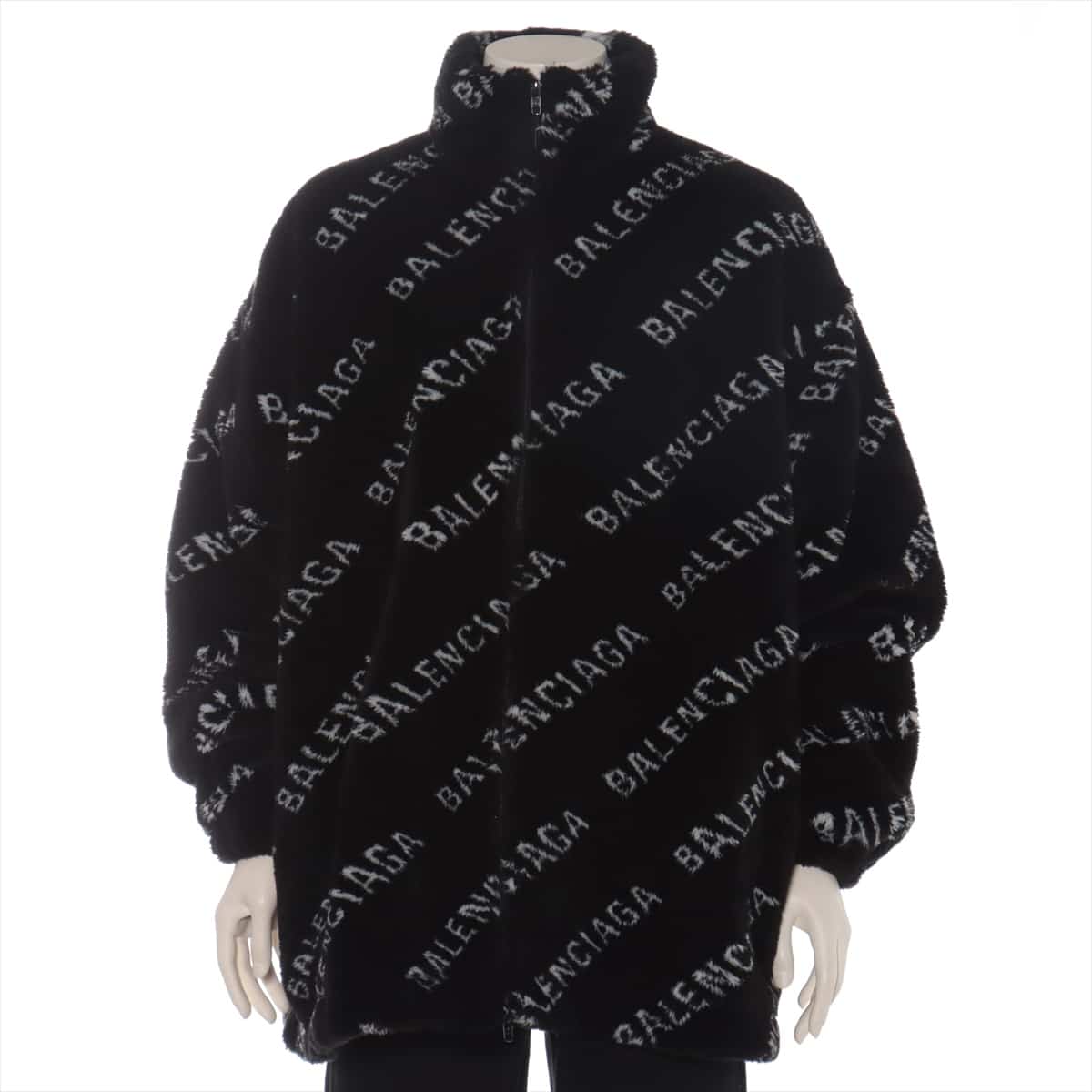 Balenciaga 20 years Faux fur Insulated jacket 34 Men's Black  Logo