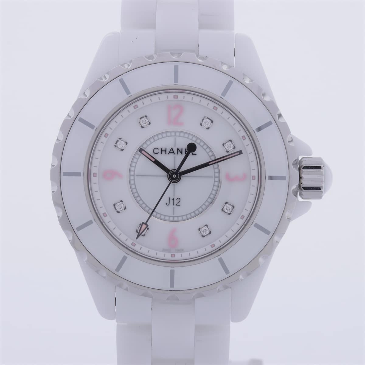 Chanel J12 H4863 CE QZ White-Face Extra-Link3