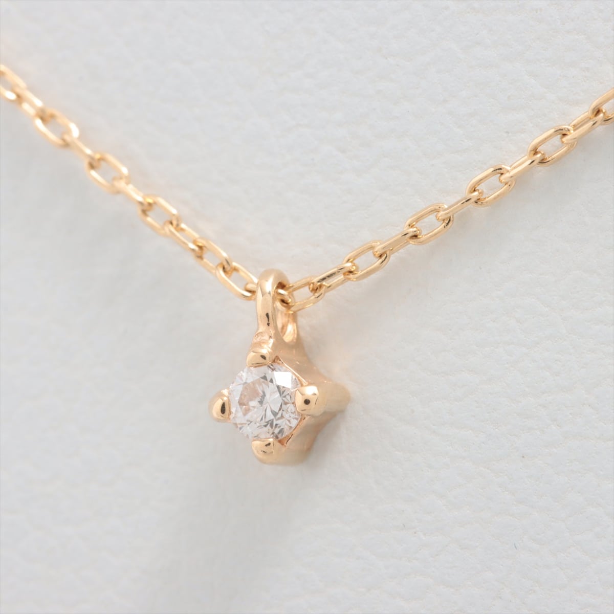 Ete diamond Necklace K10(PG) 1.1g