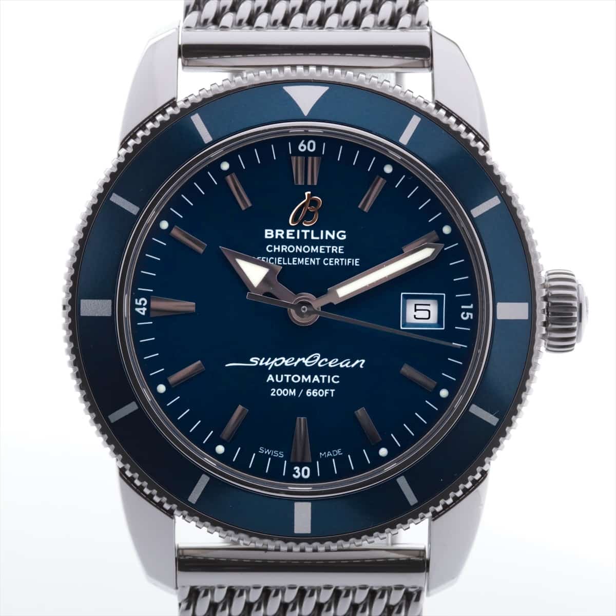 Breitling Superocean A17321 SS AT Blue-Face Extra Link 2