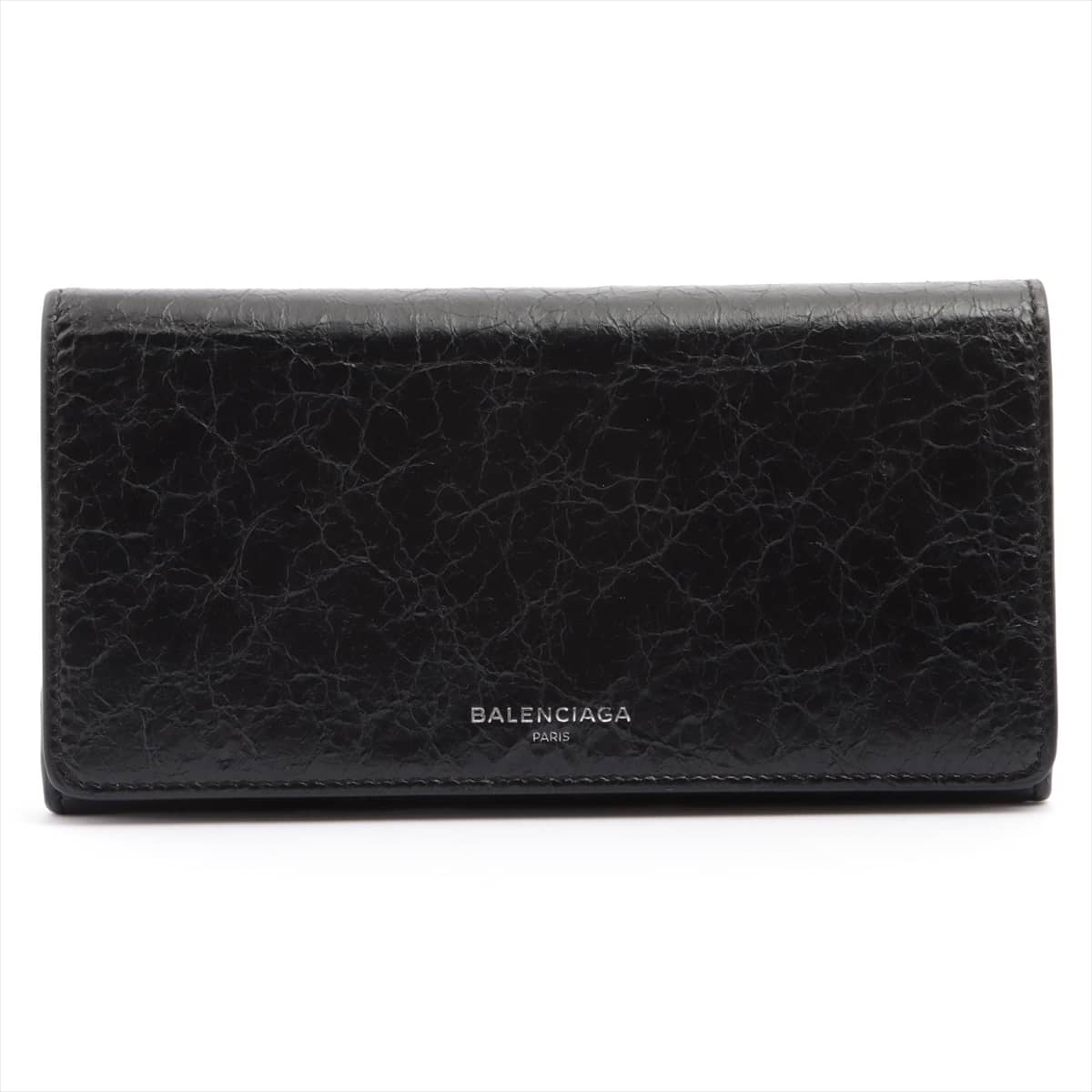 Balenciaga 542008 Leather Wallet Black