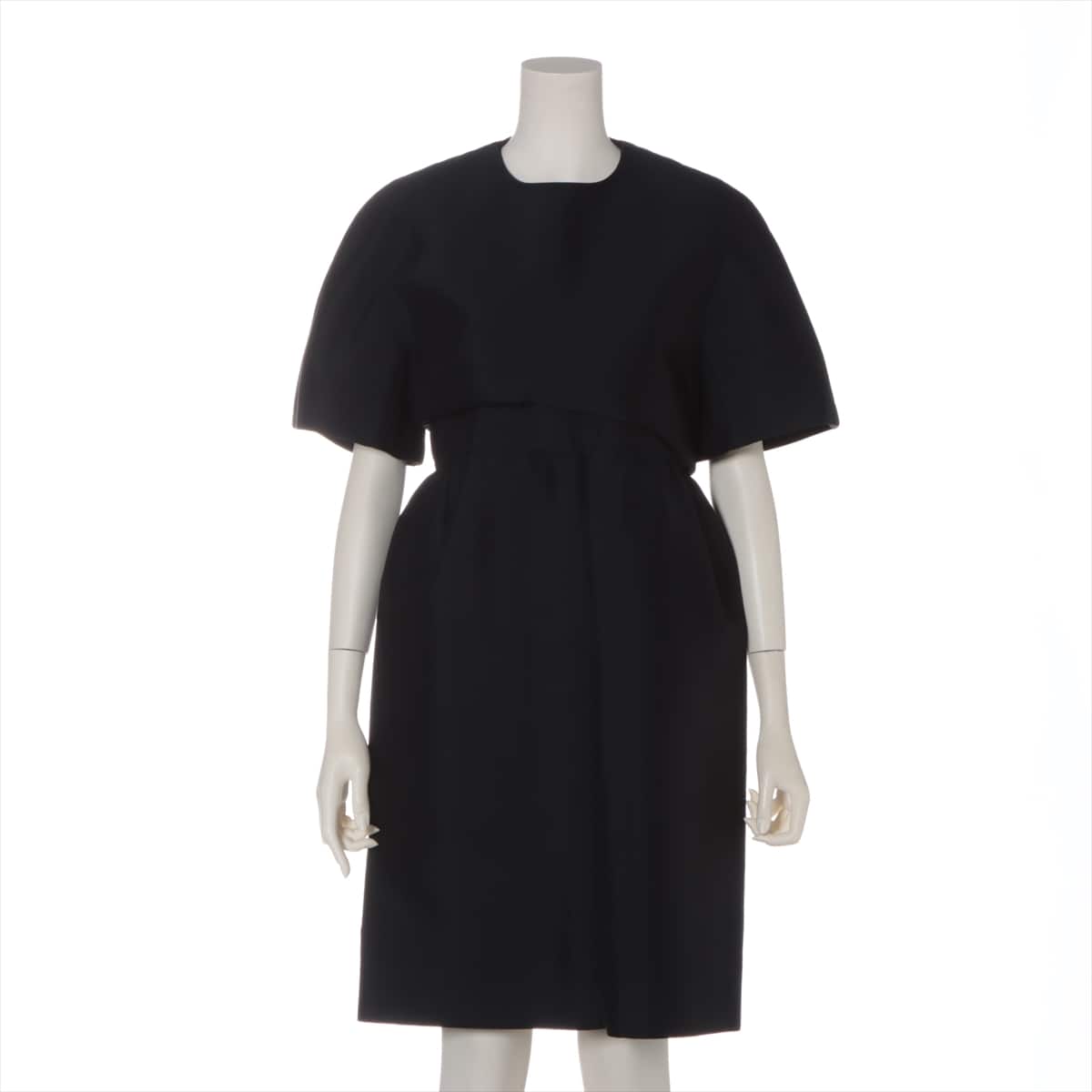 CELINE Phoebe Rayon * Naylon Dress 36 Ladies' Black  docking 26K284152