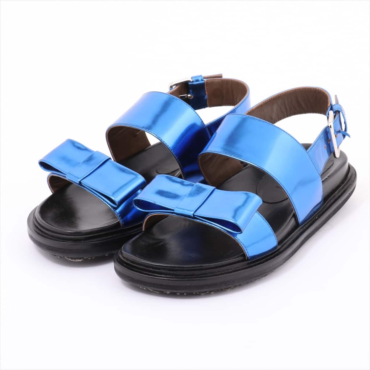 Marni Leather Sandals 37 Ladies' Blue