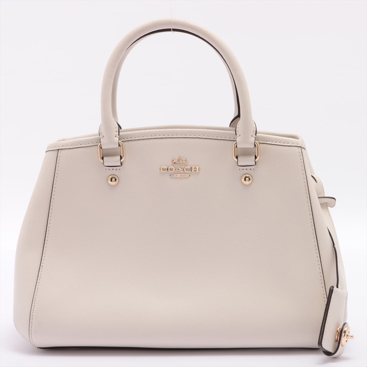 COACH Leather 2way handbag White
