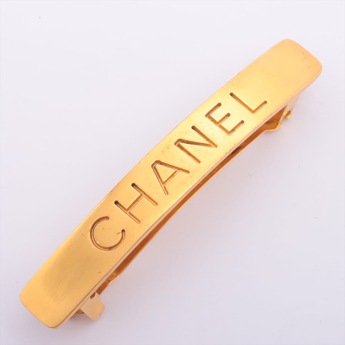 Chanel Logo 96A Hair Slide GP Gold