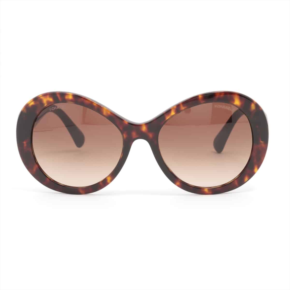 Chanel 5372-A Coco Mark Sunglasses Plastic Brown